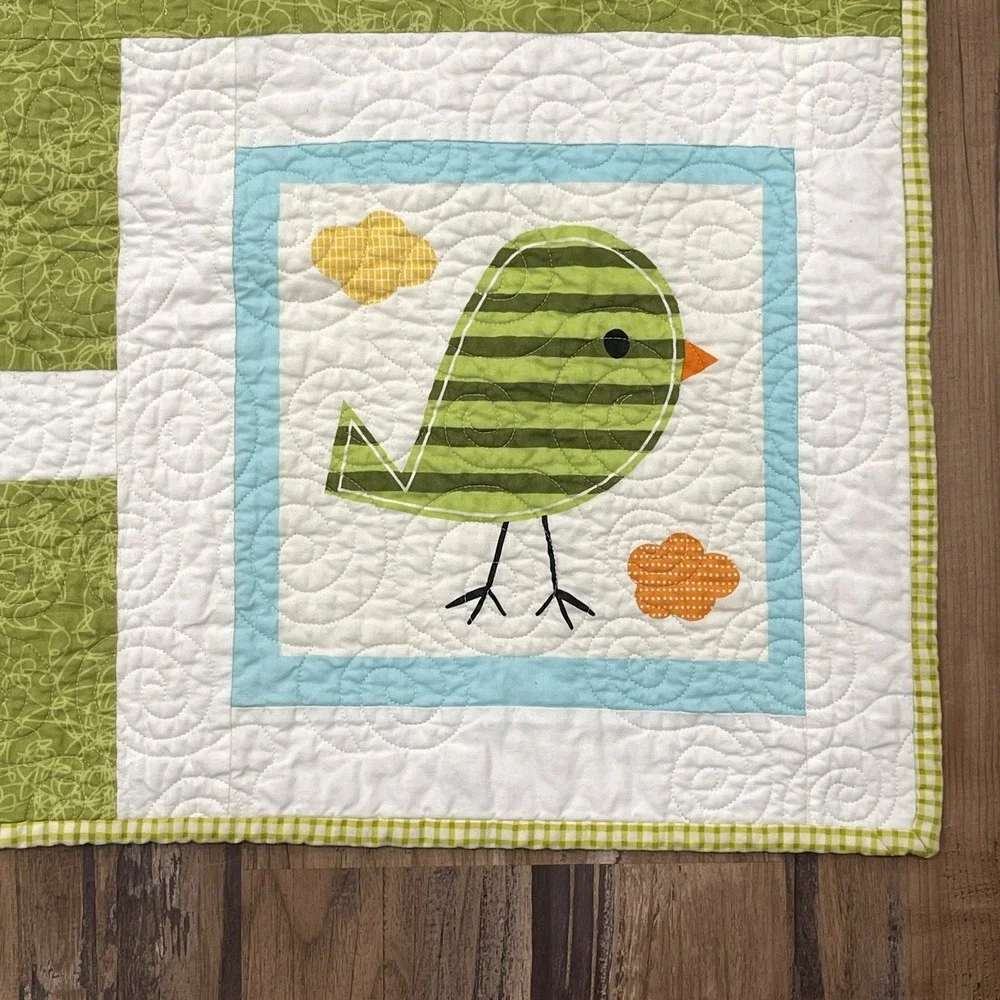 Ann‎ Kelle Urban Zoologie Baby Quilt A Day at the Zoo 45x56 Handmade